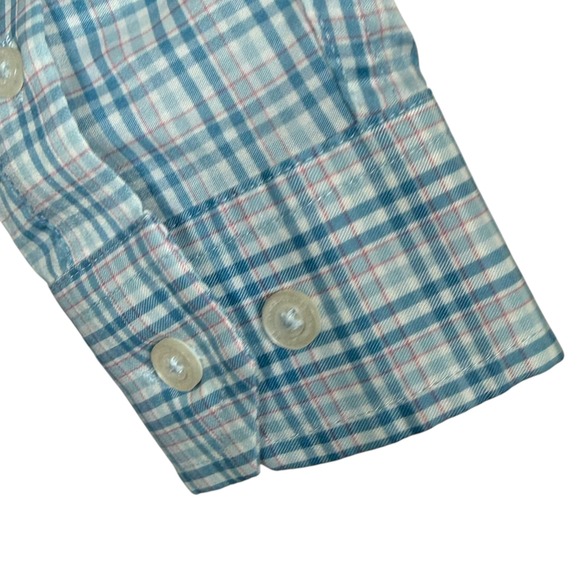 Southern Tide Kids Intercoastal Plaid Button Down Shirt Long Sleeve Size M 8-10 - Picture 6 of 11